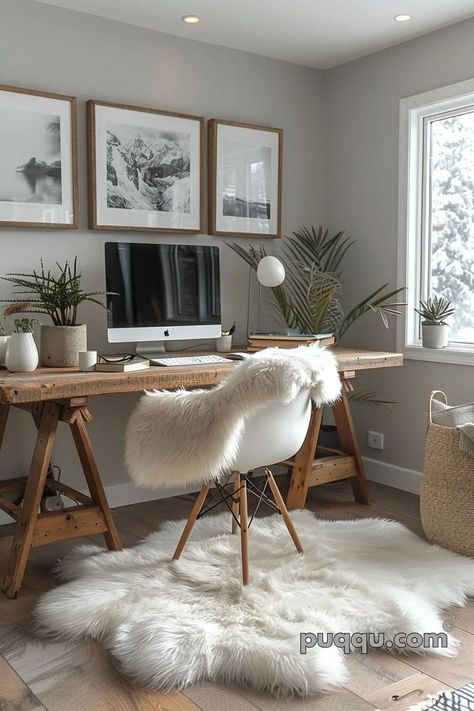 Scandinavian Interior Design: Elevate Your Space with Nordic Elegance - Puqqu Cozy Home Office, Scandinavian Interior Design, Scandinavian Living, Minimalist Furniture, Home Office Space, Scandinavian Interior, Small Space Living, Home Office Design, Home Decor Tips