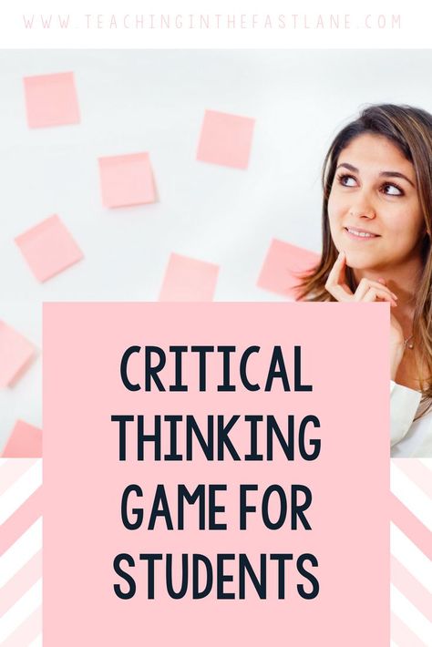 Critical Thinking Activities High School, Activities For High School Students, Homework Hacks, Activities For High School, Ielts Essay, Historical Thinking, Logic And Critical Thinking, Teaching Critical Thinking, Thinking Games