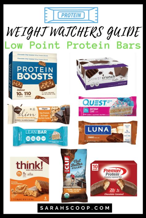 Weight Watchers Protein, Low Point Snacks, Best Granola Bars, Pure Protein Bars, Weight Watchers Food Points, Protein Granola Bars, Best Protein Bars, Weight Watchers Tips, High Protein Bars