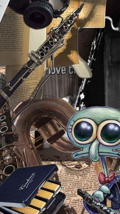 Where my band peeps at? Band Instruments Aesthetic, Clarinet Wallpaper, Instruments Aesthetic, Orchestra Humor, Band Instruments, Clarinet Music, Clarinet Sheet Music, Band Jokes, Orchestra Music