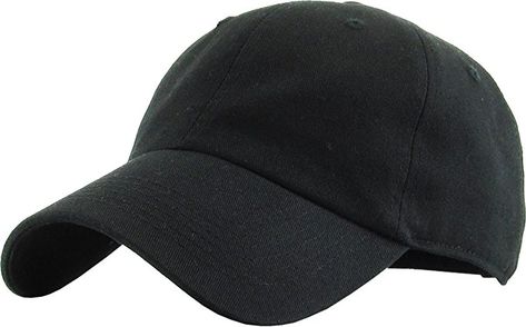 $7.99  KB-LOW BLK Classic Cotton Dad Hat Adjustable Plain Cap. Polo Style Low Profile (Unstructured) (Classic) Black Adjustable Fashion Milan, Women Baseball Cap, Plain Caps, New Balance Outfit, Monogram Hats, Women Baseball, Hat Men, Cotton Hat, Womens Baseball Cap