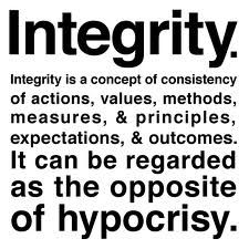 Integrity is a concept of consistency of actions, values, methods, measures & principles, expectations, and outcomes. It can be regarded as the opposite of hypocrisy. Integrity Quotes, Personal Integrity, It Goes On, A Concept, Work Quotes, The Words, Great Quotes, True Quotes, Wise Words