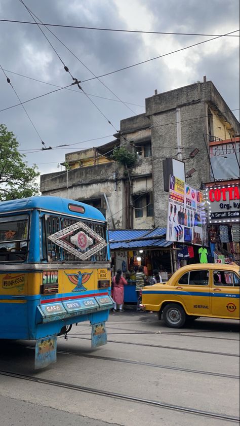 Yellow taxi, Tram Kolkata Painting, Yellow Taxi, Kolkata, Yellow, Quick Saves