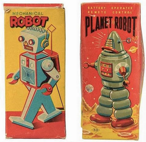 Vintage Toy Illustration, Retro Toy Packaging, Tin Toys Vintage, Vintage Toy Packaging, Space Packaging, Toy Poster, Packaging Typography, Vintage Rocket, Retro Packaging