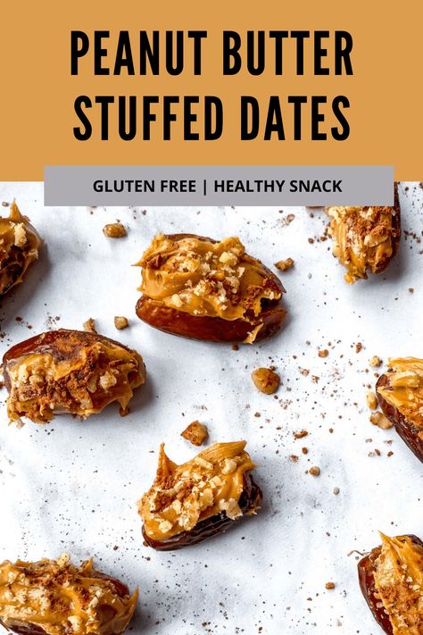 Date With Peanut Butter, Date Peanut Butter Cups, Dates Stuffed With Peanut Butter, Dates And Peanut Butter Healthy Snacks, Pb Stuffed Dates, Date And Peanut Butter, Dates And Peanut Butter, Dates With Peanut Butter, Peanut Butter Stuffed Dates