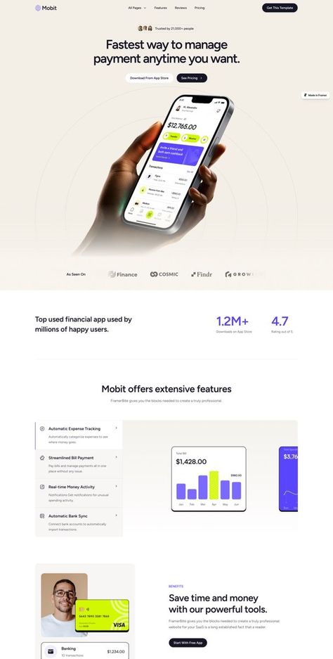 Minimal landing page template for fintech startups. #fintech #startup #landingpage . #Branding_Page_Design #Best_Landing_Page_Design_Website #Minimal_Modern_Website_Design #Blog_Landing_Page_Design Branding Page Design, Landing Page Ux Design, Our Achievements Web Design, Sales Website Design, Search Web Design, Process Website Design, It Web Design, How It Works, Minimalist Landing Page