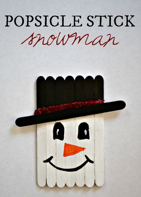 20 DIY Snowman Craft Ideas Making Christmas Even More Happiness-Worthy – Page 2 of 2 – Cute DIY Projects Popsicle Stick Snowman, Winter Snowman Craft, Snowman Crafts Diy, Snowman Craft, Popsicle Crafts, Christmas Crafts To Make, Wine Bottle Diy Crafts, Popsicle Stick Crafts, Popsicle Stick