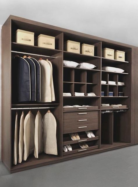 Wardrobe Inside Design, Interior Design Living Room Modern, Wooden Wardrobe Design, Bedroom Cupboards, Dream Closet Design, Armoire Dressing, Closet Design Layout, Home Hall Design, Luxury Closets Design