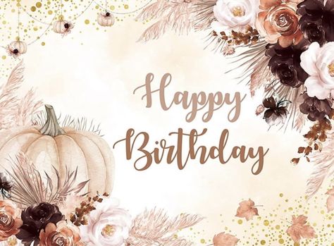 Happy Birthday October, Birthday October, Happy Birthday Black, Birthday Wishes Flowers, Birthday Greetings Friend, Happy Birthday Art, Birthday Clips, Happy Birthday Greetings Friends, Bday Cards