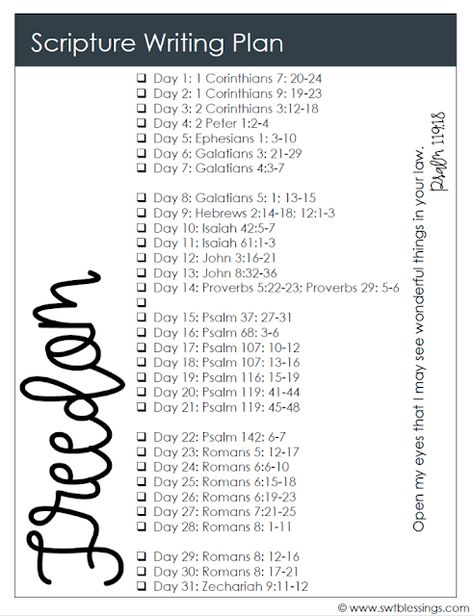 Sweet Blessings: July Scripture Writing Plan 2021: Freedom Swtblessings.com Scriptures, July Scripture Writing Plan, Womens Fellowship, Prayers Journal, Scripture Plans, Gods Wisdom, Bible Writing, God In Everything, Scripture Writing Plan