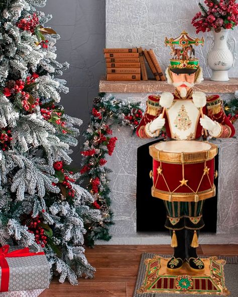 Nutcracker Drummer, Holiday Pine Cones, Magic Santa, Christmas Trimmings, Katherine's Collection, Christmas Sack, Santa Decorations, Twelve Days Of Christmas, Circus Theme