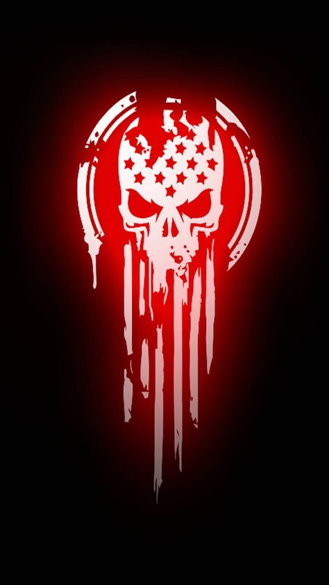 Punisher Artwork, Tree Frog Tattoos, Punisher Logo, Harley Davidson Artwork, Skull Flag, Skeleton Drawings, Patriotic Art, Heavy Metal Art, Neck Tattoo For Guys