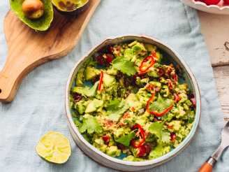 Guacamole Salad (Barefoot Contessa) Ina Garten Recipe - Food.com Avacado Dip, Fresh Jalapeno, Authentic Guacamole, Guacamole Grilled Cheese, Guac Recipe, Guacamole Salad, Mexican Guacamole, Creamy Guacamole, Homemade Guacamole Recipe