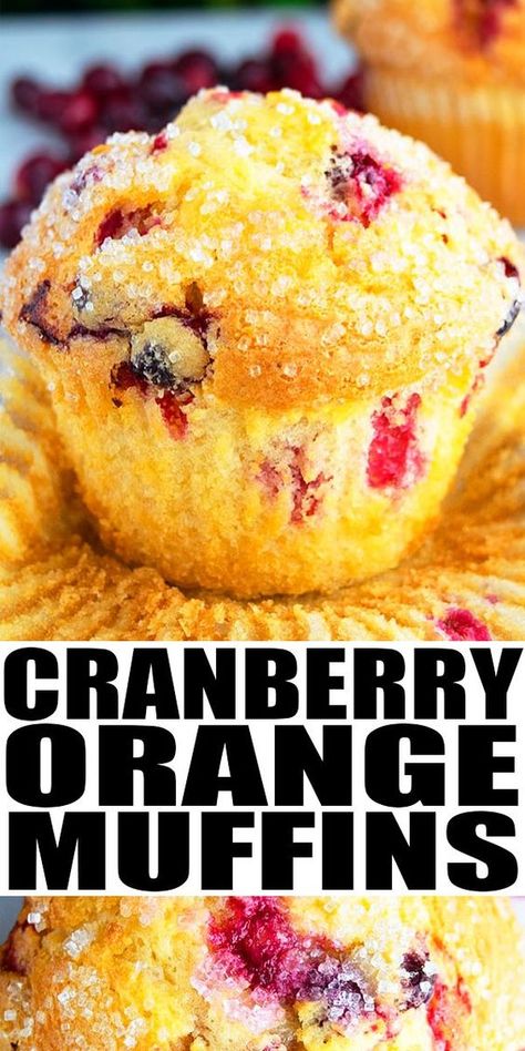 Cranberry Orange Muffin Recipe, Cranberry Recipes Muffins, Orange Muffin Recipe, Cranberry Orange Muffins, Orange Muffins, Cranberry Muffins, Orange Cranberry, Cranberry Bread, Muffin Bread