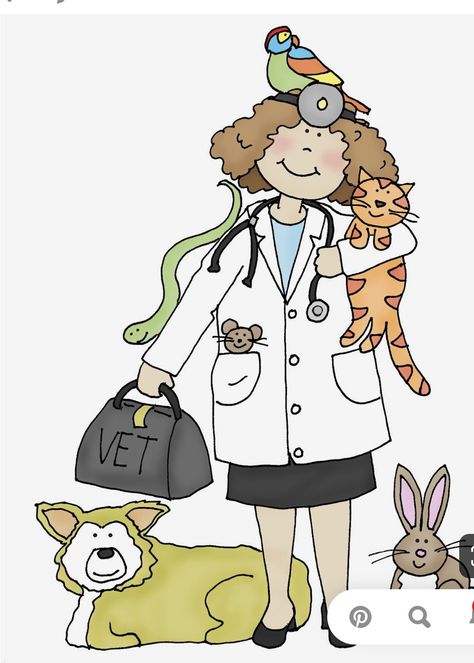 Veterinarian Drawing, Vet Drawing, Draw A Dog, People Who Help Us, Vet Medicine, Vet Clinics, Dog Years, Veterinary Clinic, Veterinary Medicine