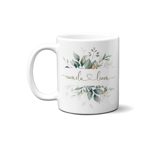 Couple Name & Heart Personalized Mug | Custom Mr. and Mrs. Cup for Newlyweds, Gift for Her, Him, Spouse, Lovers, Anniversary, Housewarming https://etsy.me/35PYAA9 #couple #mug #spousegift #giftforboyfriend #love #lovemug #couples #anniversary #housewarming #cup Custom Mugs Ideas, Couple Mug Design, Anniversary Mugs, Souvenir Design, Cups Ideas, Marriage Inspiration, Customized Mugs, Gift For Architect, Couple Name