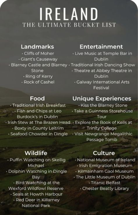 Ireland In June, Things To See In Ireland, Ireland In March, Ireland Packing List, Irish Vacation, Things To Do In Ireland, 2025 Travel, Ireland Bucket List, Ireland Aesthetic