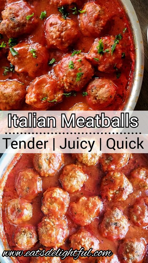 Speggetti And Meatball, Skillet Meatballs In Marinara, Spicy Italian Meatball Recipes, Crockpot Marinara Meatballs, How To Make Meatballs For Spaghetti, Crockpot Homemade Meatballs, Meatballs And Sauce Homemade, Italian Meatball Appetizer Recipes, Italian Meatballs Crockpot