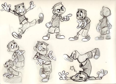 http://luigil.deviantart.com/art/New-Model-Sheet-1-199402772 Expression Sheet, Cartoon Body, Cartoon Drawings Of People, Character Design Cartoon, Of Poses, Animation Sketches, Character Design Sketches, Model Sheet, New Character