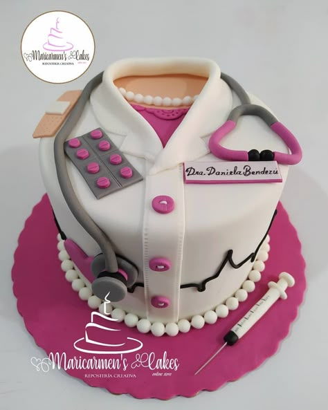 Doctor Cake Design, Grad Cake Ideas, Architecture Cake, Nurse Practitioner Graduation, Graduation Cake Designs, Nursing Party, Congratulations Cake, Grad Cakes, Med School Graduation