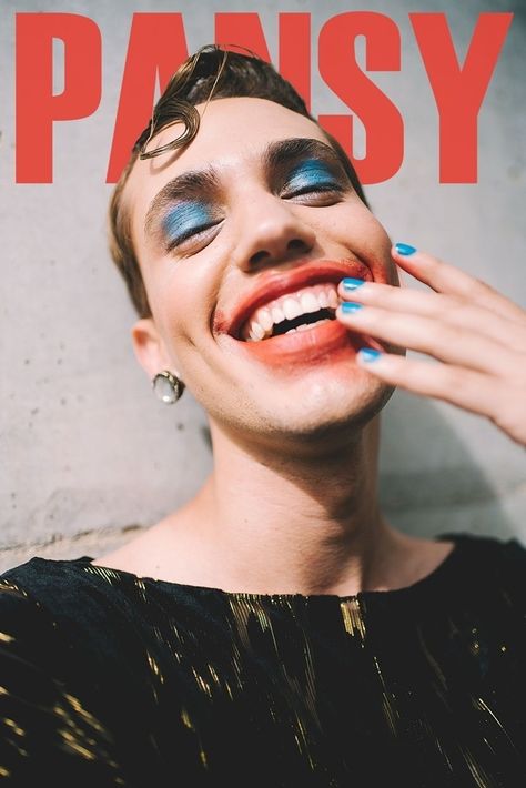 Pansy magazine Non Binary Quotes, Binary Quotes, Fur Elise, Pride Fashion, Gender Fluid Fashion, Alfred Stieglitz, Male Makeup, Face Reference, Non Binary