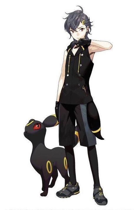 Umbreon Umbreon Outfit, Umbreon Cute, Umbreon Gijinka, Pokemon Aesthetic, Pokemon Human, Pokémon Anime, Pokémon Heroes, Pokemon Human Form, Pokemon Umbreon