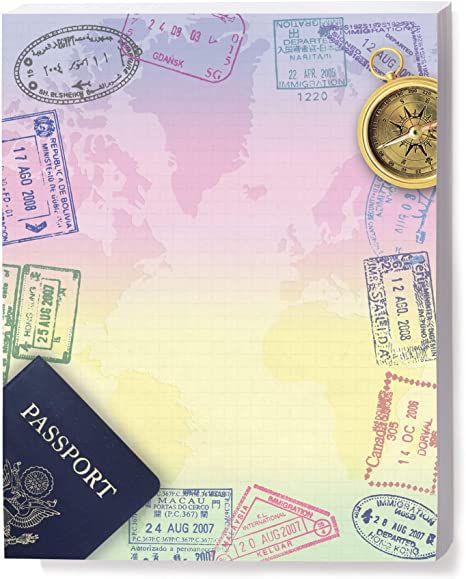 Amazon.com : PaperDirect Travel Stamped Border Papers, 8 1/2 x 11 Inches, 100 Count : Office Products Travel Border Design, Travel Template Background, Passport Background, Canada Dream, Travel Stamps, Travel Template, Border Templates, Old Paper Background, Travel Stamp