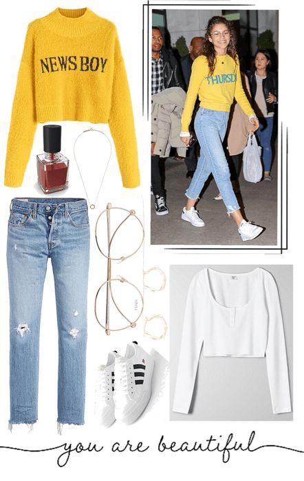 Zendaya Outfit | ShopLook Zendaya Casual Style, Zendaya Style 2022, Zendaya Chill Outfits, Zendaya Casual Outfits, Zendaya Everyday Outfits, Zendaya Outfits Casual, Princess Fashion, Zendaya Outfits, Teenage Outfits