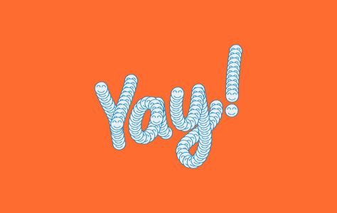 Yay Gif, Typographic Animation, Joy Typography, Text Emojis, Happy Friday Gif, Expressive Type, Friday Gif, Animated Graphics, Type Faces