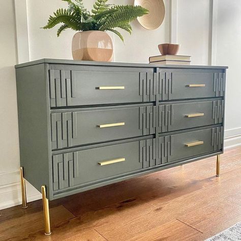 Mcm Diy, Dresser Modern Design, Highest Form Of Flattery, Redesign Furniture, Refurbishing Furniture, Furniture Makeover Inspiration, Vintage Upcycle, Diy Furniture Flip, Furniture Flipping