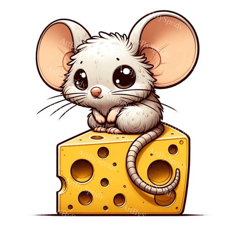 Mouse Drawing, Png Illustration, Adorable Cartoon, Cute Mouse, Dessin Adorable, Clipart Design, Printable Crafts, Creative Drawing, Cute Images