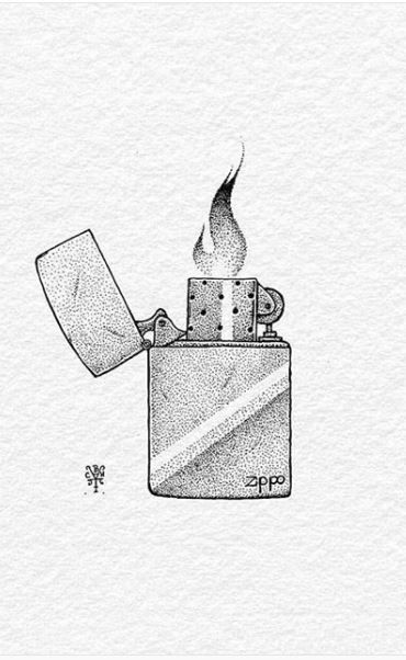 Drawings Of Lighters, Flip Lighter Tattoo, Easy Lighter Drawing, Lighters Drawing, A Lighter Drawing, How To Draw A Lighter, Cigerattes Drawings, Lighter Tattoo Minimalist, Lighter Drawing Simple