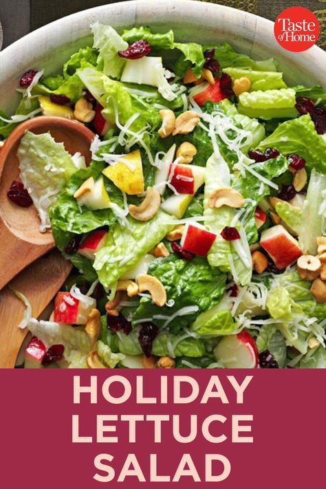 Salad Recipes Holidays, Salad Recipes For Parties, Veggie Salad Recipes, Lettuce Salad Recipes, Christmas Salad Recipes, Italian Salad Recipes, Salad Recipes Lunch, Autumn Salad Recipes, Layered Salad Recipes