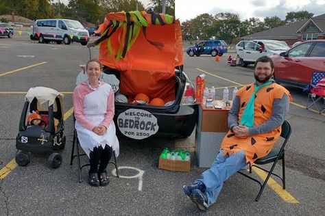 Empty Water Bottles, Fred And Wilma Flintstone, Pebbles Cereal, Wilma Flintstone, Empty Water Bottle, Inside The Car, Trunk Or Treat, Balloon Animals, Contact Paper