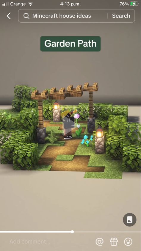 Minecraft Path Lighting Ideas, Paths Minecraft Ideas, Minecraft Path Lights, Minecraft Street Lights, Minecraft Path Design, Minecraft Pathways Design, Path Minecraft, Minecraft Path Ideas, Minecraft Path