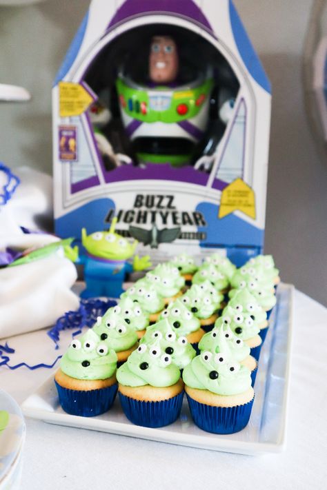 Lightyear Birthday Party, Buzz Lightyear Birthday Party, Toy Story Birthday Party Ideas, Buzz Lightyear Party, Toy Story Cupcakes, Buzz Lightyear Birthday, Toy Story Party Decorations, 2nd Birthday Party For Boys, 2nd Birthday Boys