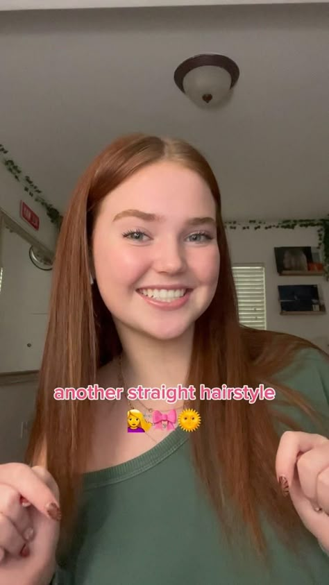 EASIEST straight hairstyle EVER🤞🎀 • • • • • • • • • • • • • • • • #fyp #fashion #beauty #hair #tutorial #straighthair #viralvideo #trending Fast Pretty Hairstyles, Brown Hair Cuts Long Straight, Hairstyles For Wavy Straight Hair, Hairstyles For Day 1 Hair, Fast Easy Hairstyles For School, Hairstyles To Do When You Straighten Your Hair, Hairstyle To Do With Straight Hair, Cute Ways To Style Long Straight Hair, How To Wear Straight Hair