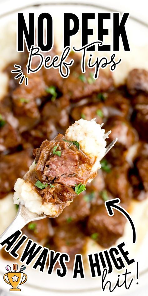 No Peek Beef Tips Tender Beef Stew Meat, Tenderloin Tips Recipe, No Peek Beef, No Peek Beef Tips, Beef Tips And Rice, Crock Pot Beef Tips, No Peek, Shaggy Haircut, Beef Tip Recipes