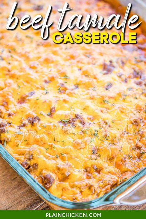 Tamales Pie Recipe, Beef Tamale Casserole, Beef Enchilada Sauce, Tamale Bake, Chicken Tamale Casserole, Cornbread Crust, Mexican Cornbread Casserole, Tamale Casserole, Beef Tamales