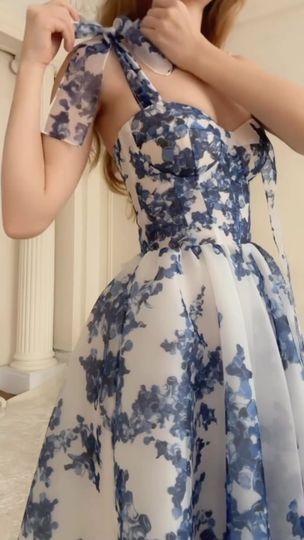 129K views · 29K reactions | Where blossoms whisper tales of charm and grace 💙 @kenziekayfashion embraces the enchantment of a hydrangea dress and we’re obsessed. Aren’t you? Art.N.: 9000-9 #itsmilladress #itsmilla | milla | Frank Sinatra · Days Of Wine And Roses Hydrangea Dress, The Enchantments, Frank Sinatra, Gorgeous Dresses, Classy Outfits, Hydrangea, Enchanted, Dream Wedding, Blossom