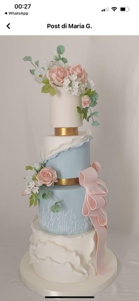 Deconstructed Wedding Cake, Elegant Cake Design, Wedding Cake Boxes, Birthday Cake Decorating Ideas, Fondant Cake Designs, Big Wedding Cakes, Elegant Birthday Cakes, Dream Wedding Cake, Cake Decorating Ideas