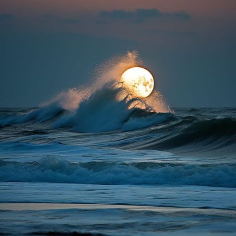 Optical Illusions Brain Teasers, National Geographic Photography, Ocean Images, Outer Banks Beach, Waves Photography, Star Ocean, Moon Pictures, Sun Art, Stars At Night