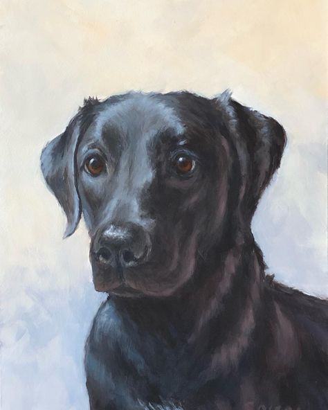 Dog Shadow Drawing, Black Lab Painting Easy, Black Lab Drawing, Black Dog Painting, Black Lab Painting, Black Lab Art, Lab Painting, Labs Art, Animal Art Projects