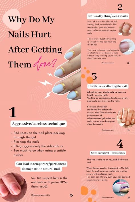 Nails Pain Nail Technician Quotes, Beauty Is Pain, Nail Tech School, Nail Extensions Acrylic, Nails Healthy, Business Nails, Nail Courses, Curved Nails, Nail Salon Decor