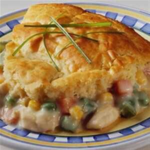 Easy Chicken Pot Pie from Bisquick® | Allrecipes Bisquick Pot Pie Recipe, Bisquick Chicken Recipes, Bisquick Chicken Pot Pie, Pot Pie Recipe Easy, Bisquick Chicken, Easy Chicken Pot Pie Recipe, Chicken Pie Recipe, Chicken Pot Pie Casserole, Homemade Chicken Pot Pie