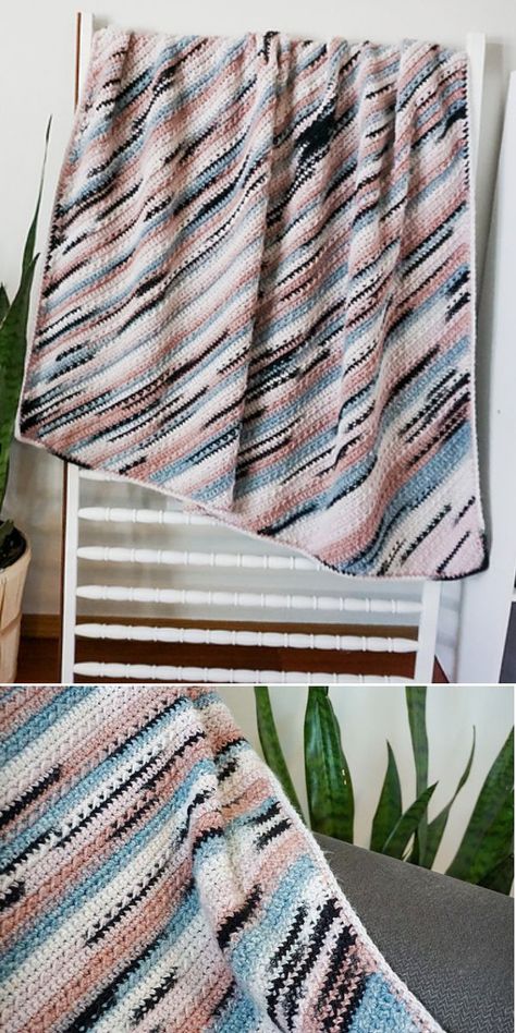 36 Beautiful Striped Crochet Blankets to Brighten Up Your Interior Bright Blanket, Corner To Corner Crochet Pattern, Striped Crochet Blanket, Crochet Border Patterns, Crochet Throw Pattern, Crochet Square Blanket, Striped Baby Blanket, Striped Throw Blanket, Afghans Crochet