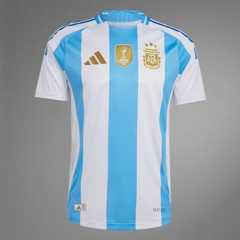 Argentina Home 2024 Authentic Jersey Get Yours Now at sportivespot.com Leonel Messi, Adidas Jersey, National Symbols, Sports Uniforms, Soccer Shirts, Football Kits, Reduce Waste, Shop Fans, Bold Design