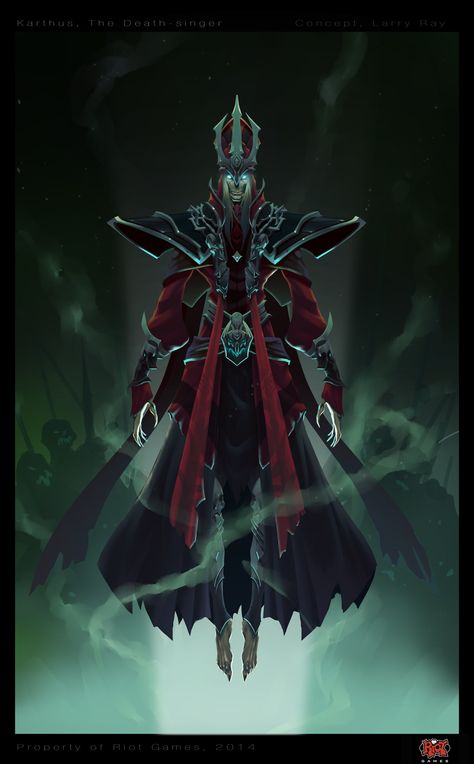 Re-worked Karthus 2014 by The-Bravo-Ray.deviantart.com on @deviantART Ange Demon, League Of Legends Characters, 다크 판타지, Lol League Of Legends, Fantasy Rpg, Monster Art, Medieval Fantasy, Dnd Characters, Dark Fantasy Art