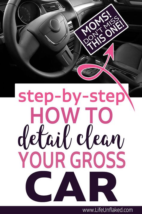 Car Cleaning Hacks Interior, Car Detailing Diy, Car Detailing Tricks, Diy Car Cleaning, Cleaning Car Upholstery, Messy Car, Cleaning Hacks Tips And Tricks, Car Life Hacks, Car Interior Diy