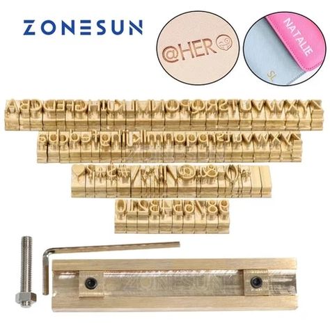 ZONESUN Custom Logo Alphabet Brass Press Letter Stamp Initial Craving Tool Branding Leather Pencil Foil Stamping Personalized|letter brand|number 10mould mould - AliExpress Letter Stamp, Leather Tools, Leather Craft Tools, Punch Tool, Letter Stamps, Personalized Letters, Lower Case, Upper Case, Foil Stamping